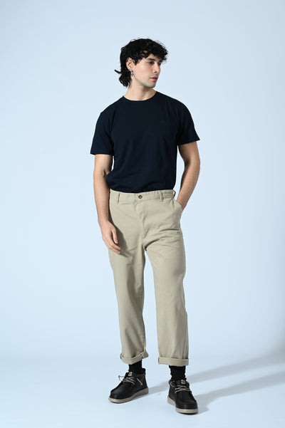 PANTALONE CHINO OVER IN COTONE