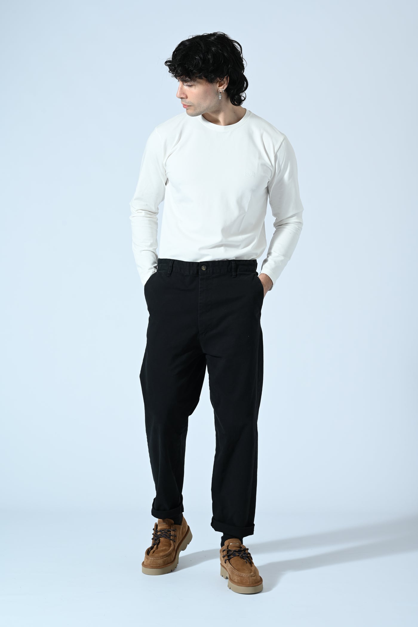 PANTALONE CHINO OVER IN COTONE