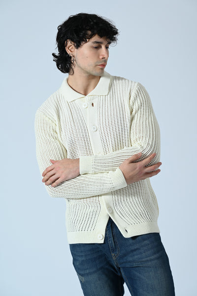 MAGLIA POLO TRAFORATA