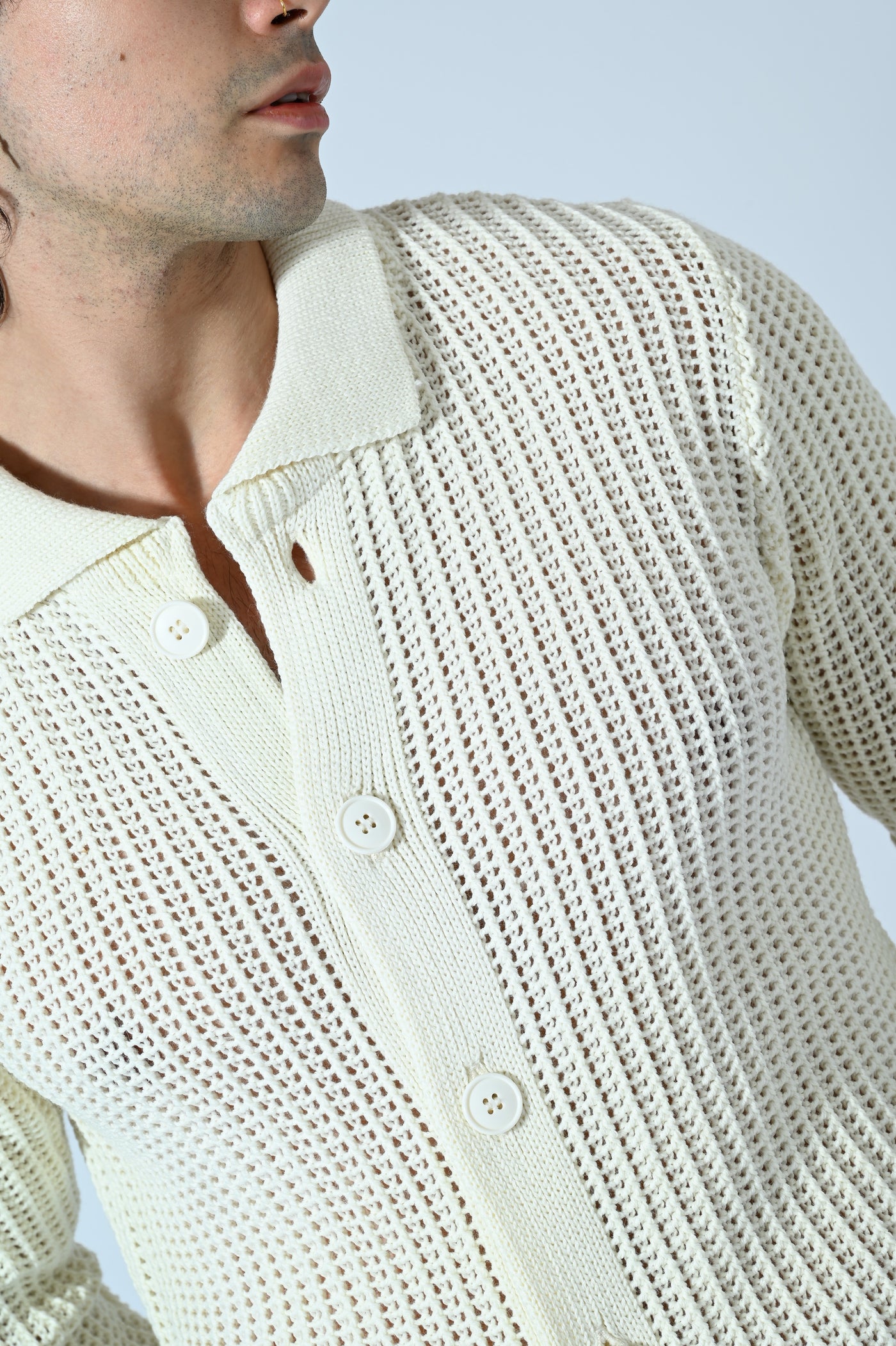 MAGLIA POLO TRAFORATA