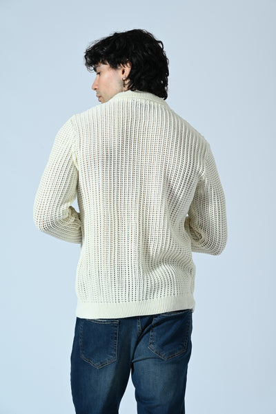 MAGLIA POLO TRAFORATA