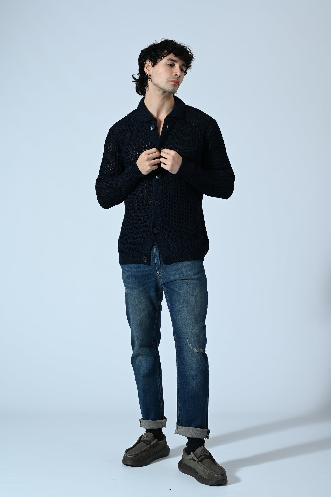 MAGLIA POLO TRAFORATA