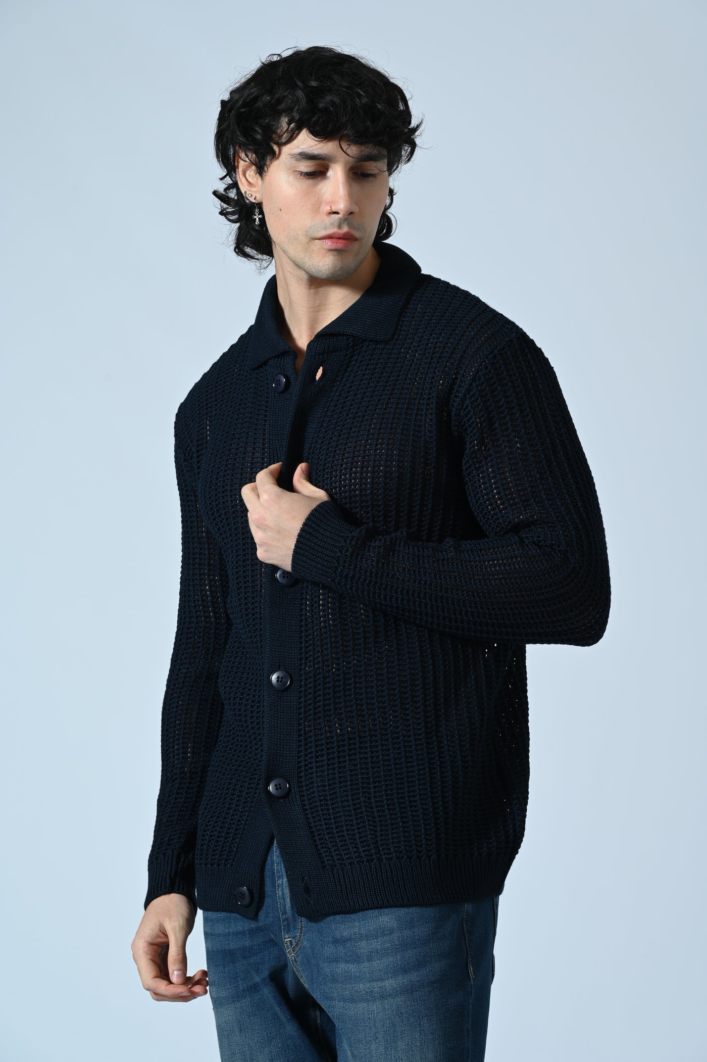 MAGLIA POLO TRAFORATA