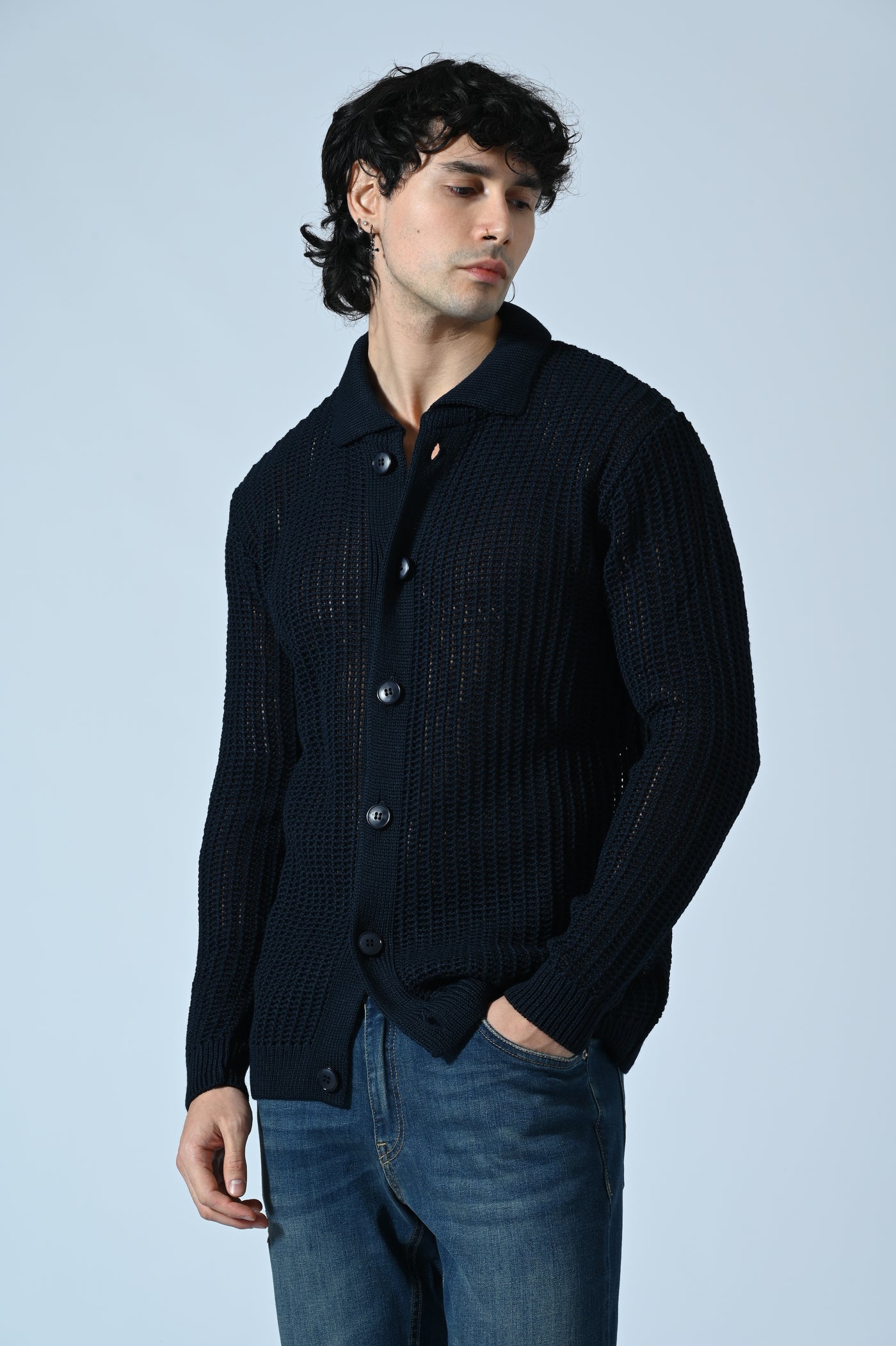 MAGLIA POLO TRAFORATA