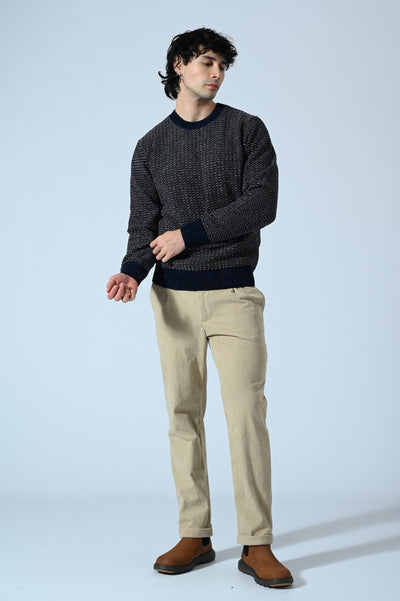 MAGLIA GIROCOLLO IN CINIGLIA OPERATA