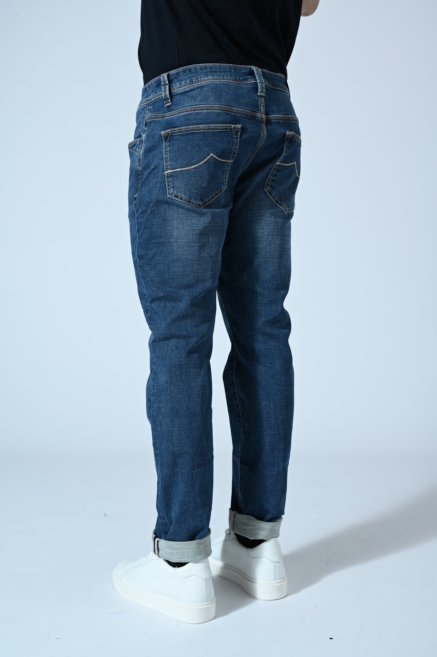 JEANS 5 TASCHE IN FELPA