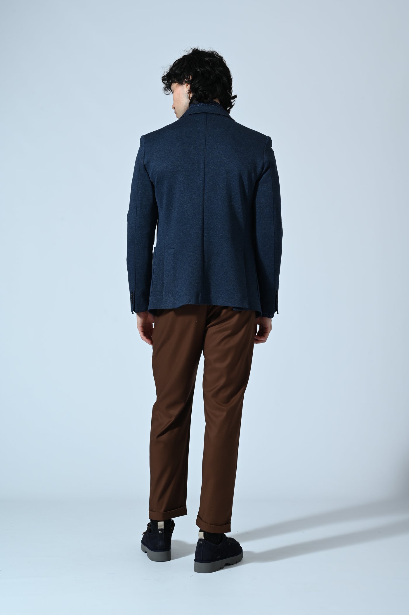 BLAZER MELANGE CON IMPUNTURE