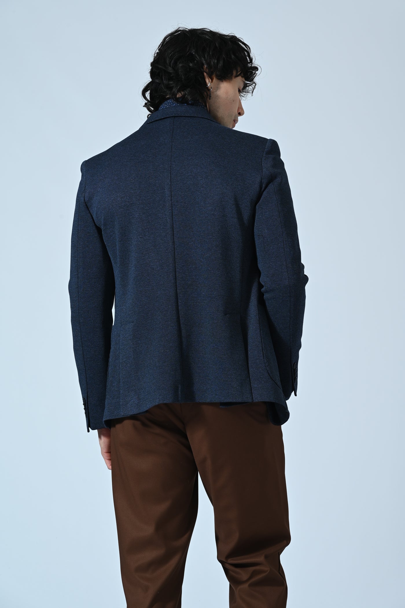 BLAZER MELANGE CON IMPUNTURE