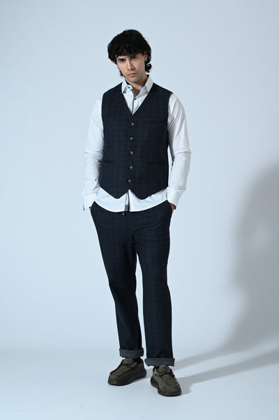 PANTALONE CHINO MELANGE CON COULISSE