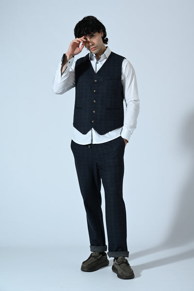 PANTALONE CHINO MELANGE CON COULISSE