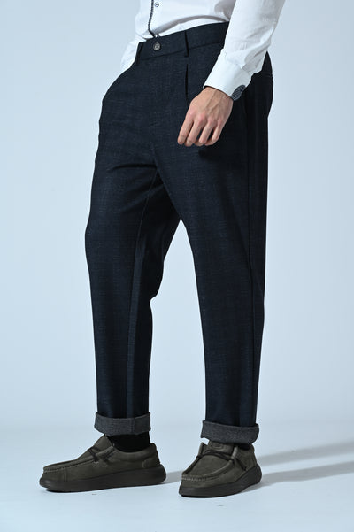 PANTALONE CHINO MELANGE CON COULISSE