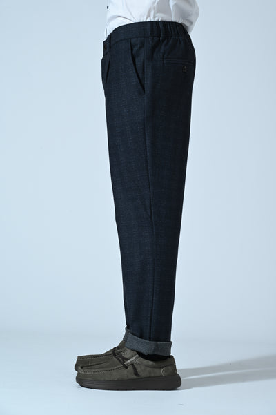 PANTALONE CHINO MELANGE CON COULISSE