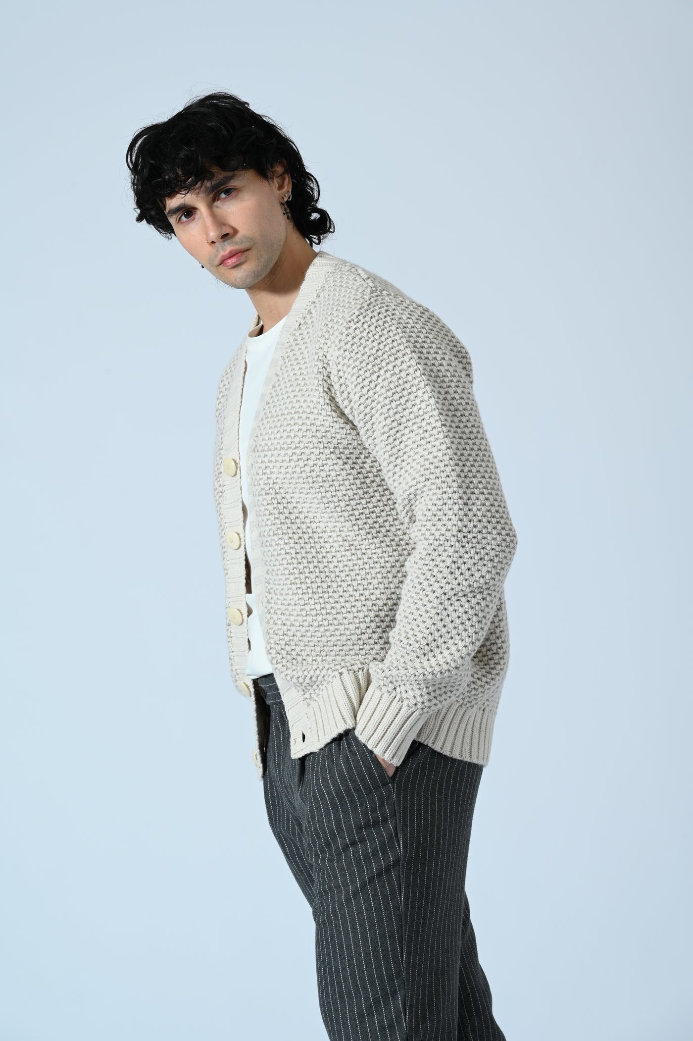 CARDIGAN BICOLORE