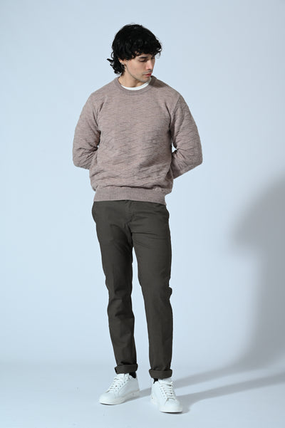 MAGLIA JACQUARD A GIROCOLLO