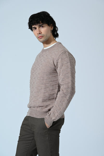 MAGLIA JACQUARD A GIROCOLLO