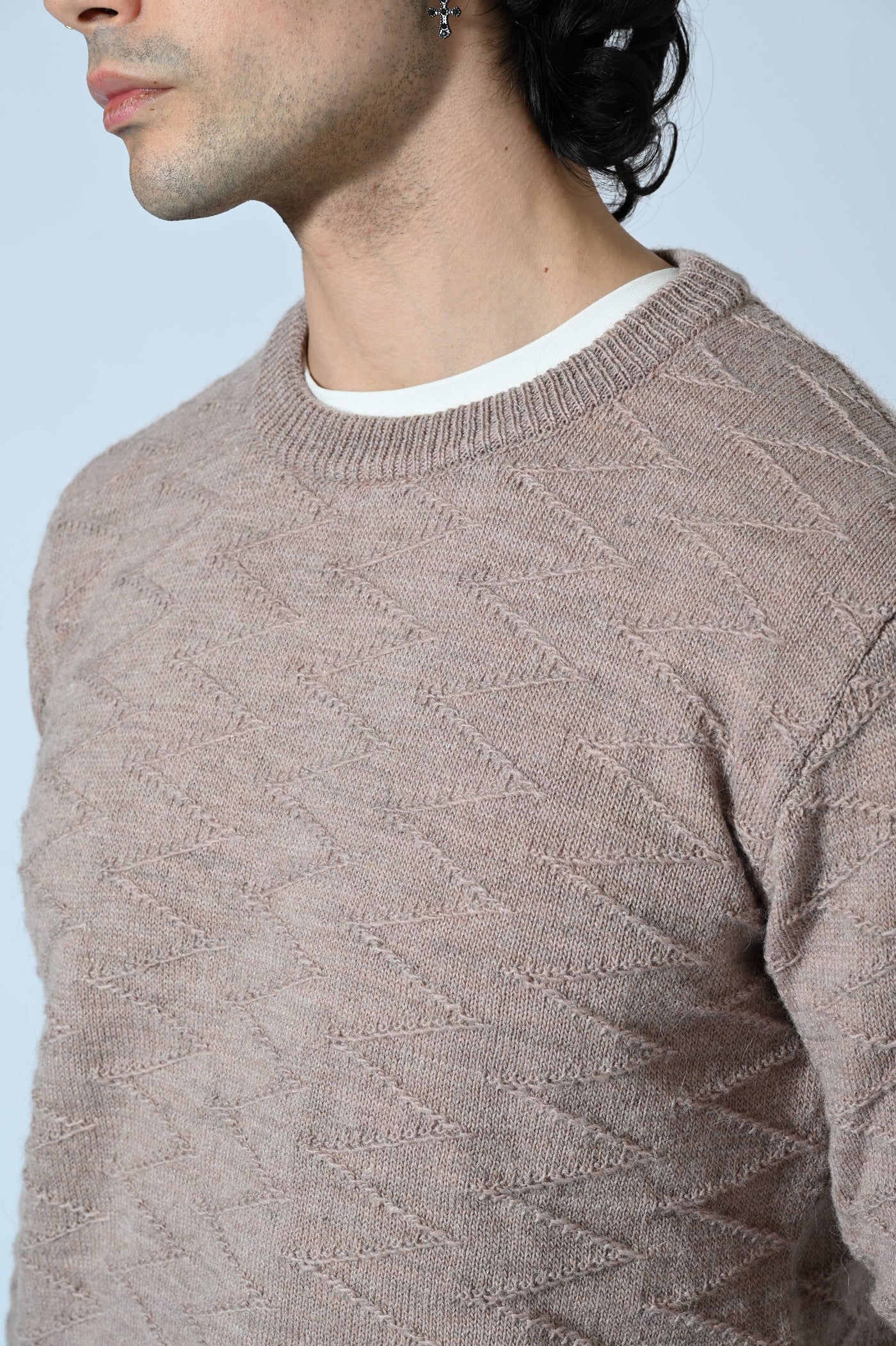 MAGLIA JACQUARD A GIROCOLLO