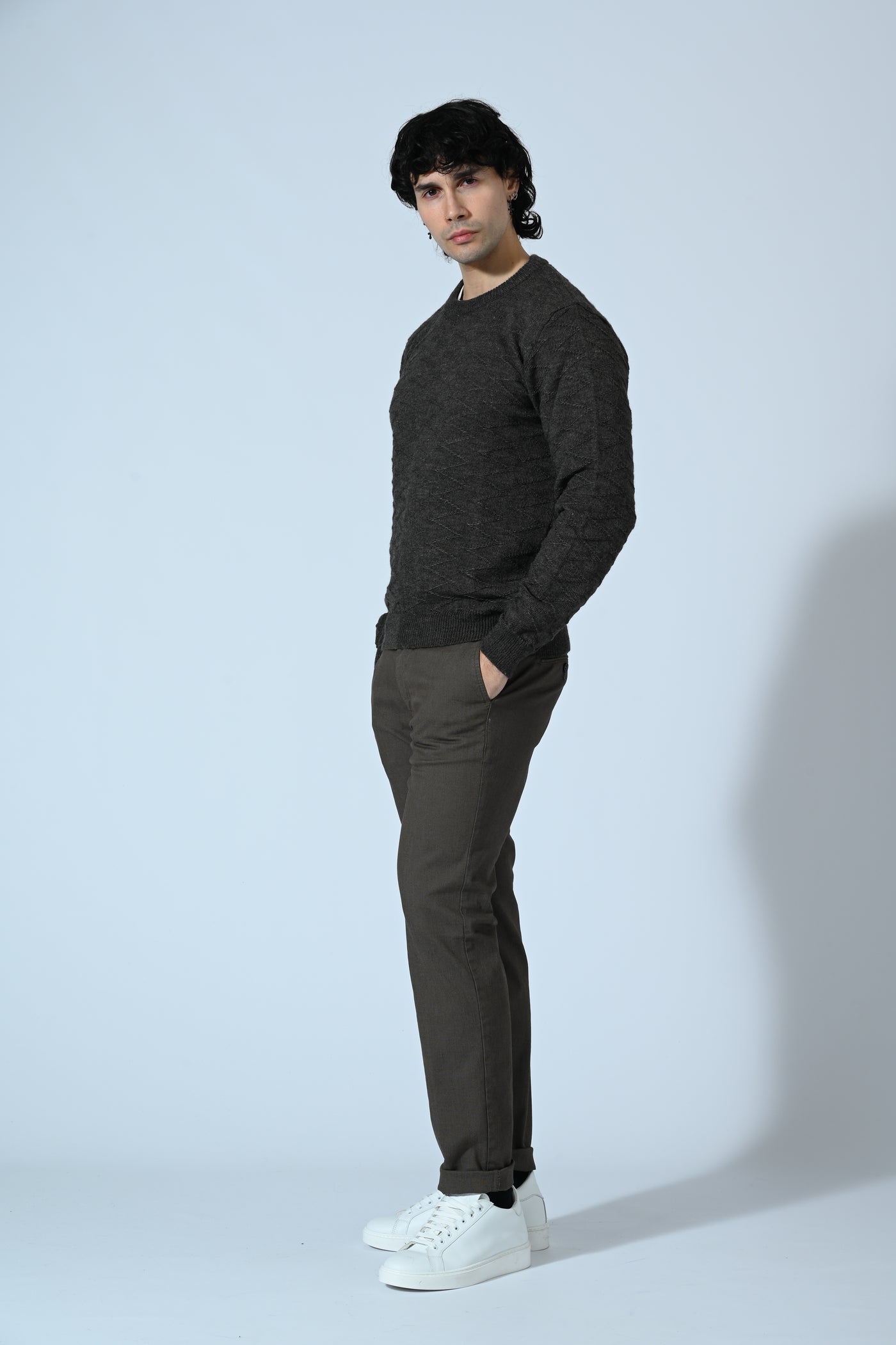 MAGLIA JACQUARD A GIROCOLLO