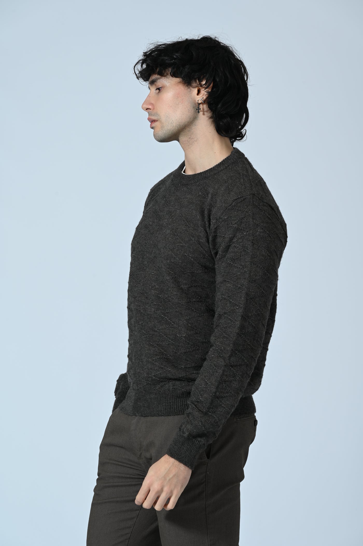 MAGLIA JACQUARD A GIROCOLLO