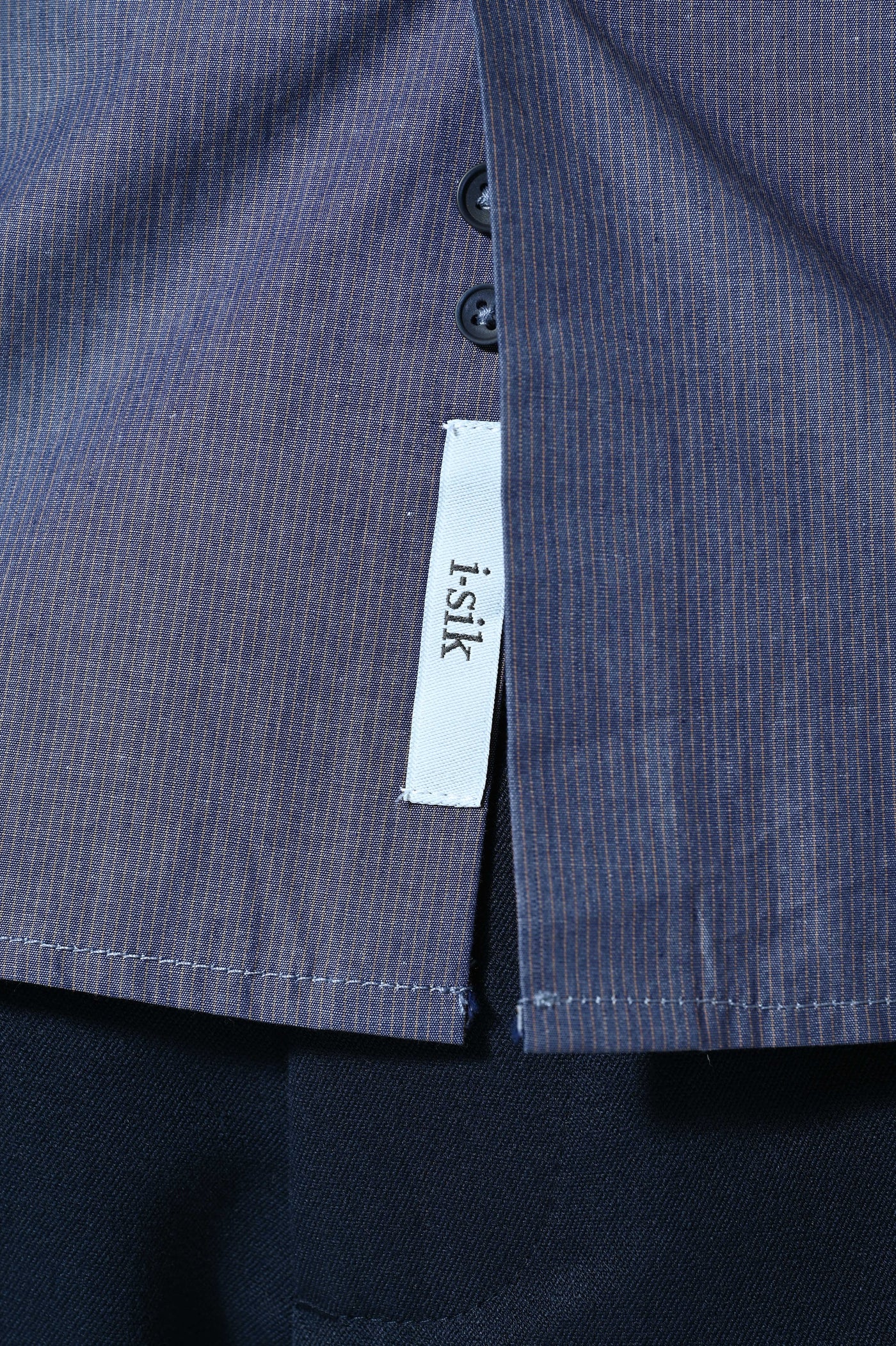 CAMICIA COTONE RIGATA CON INSERTI FANTASIA