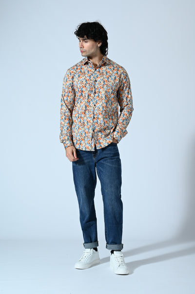 CAMICIA COTONE IN FANTASIA