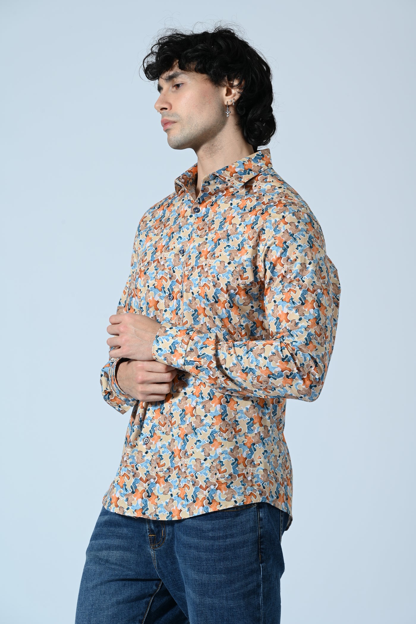 CAMICIA COTONE IN FANTASIA