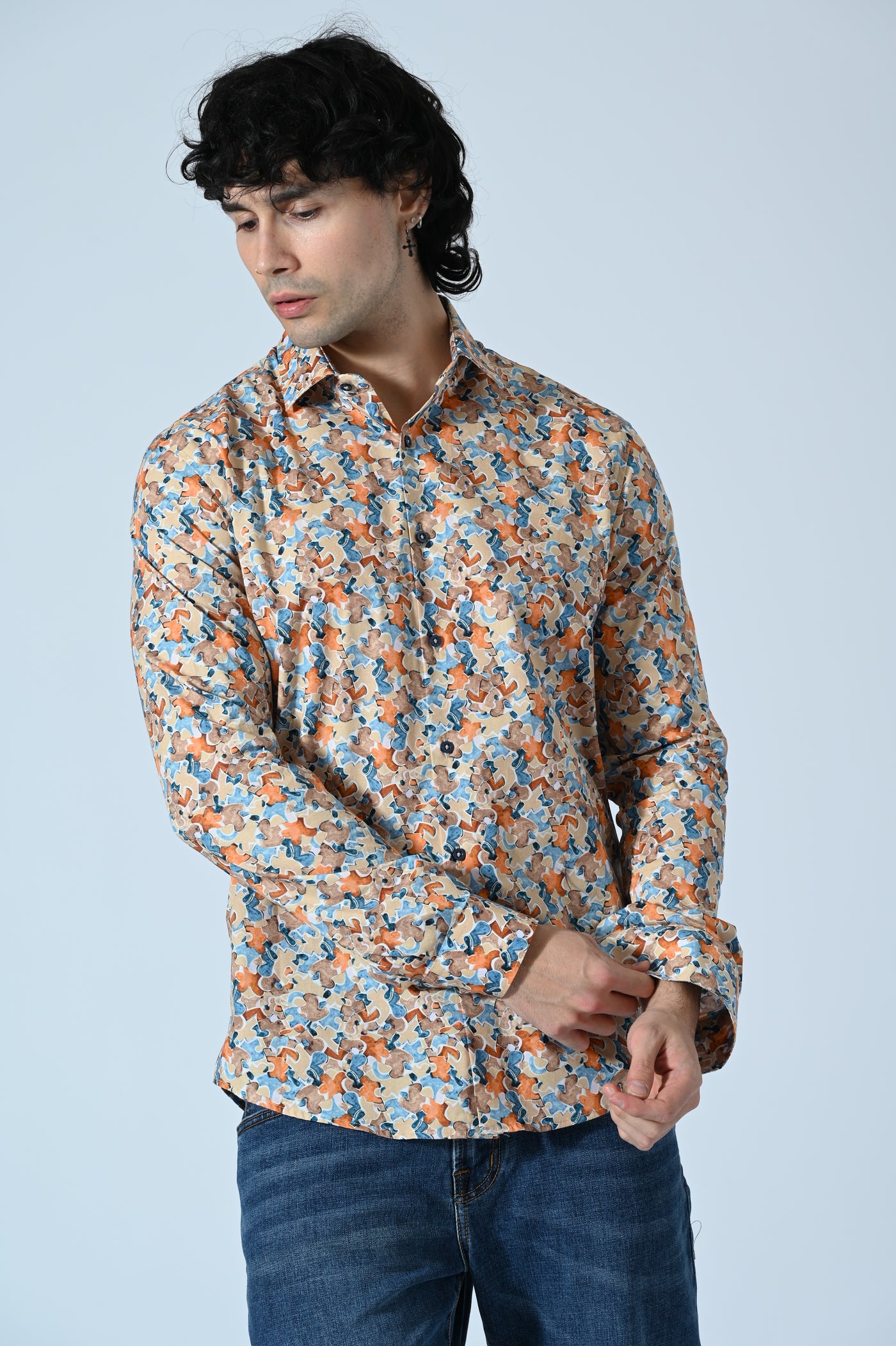 CAMICIA COTONE IN FANTASIA