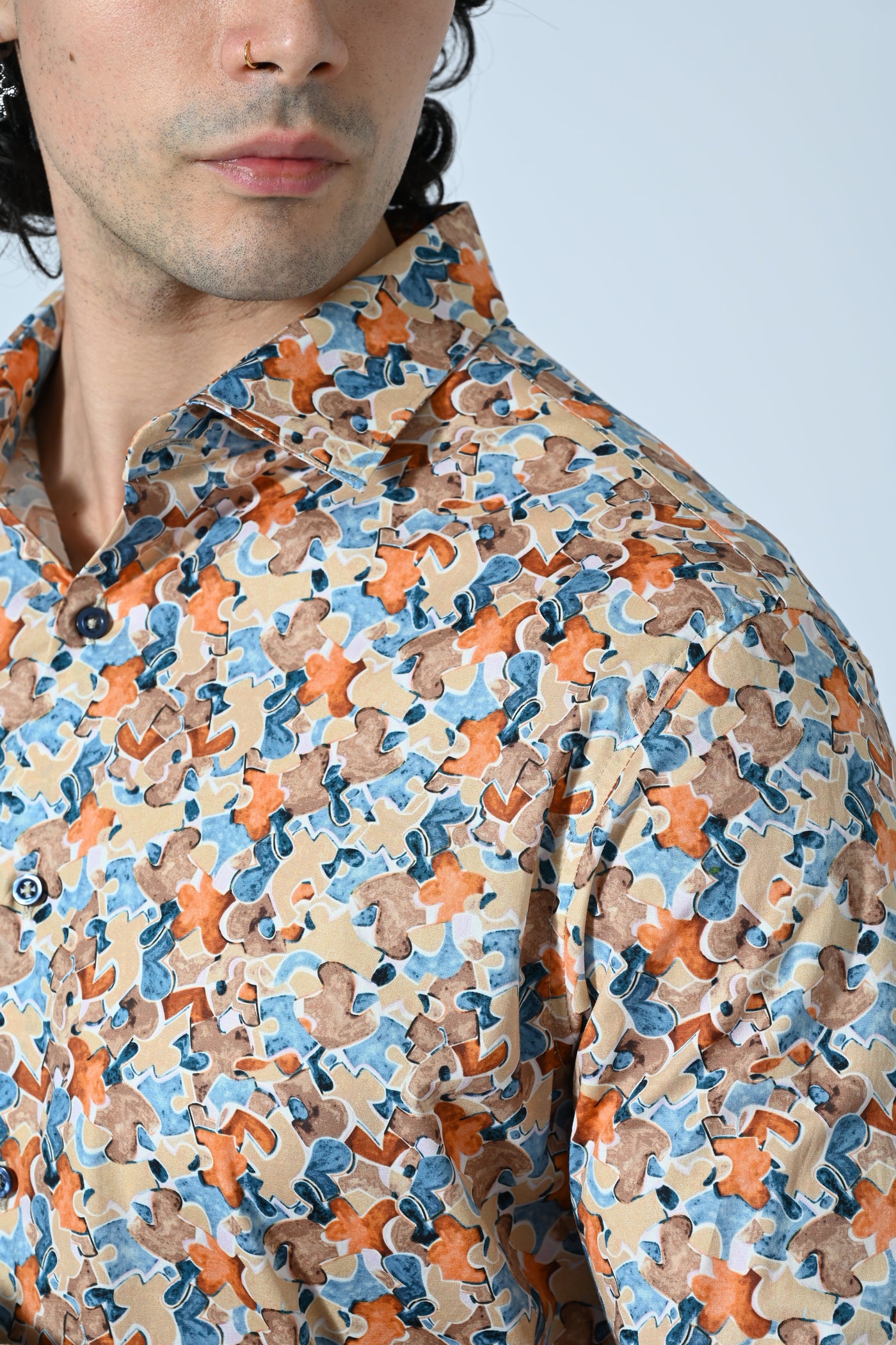 CAMICIA COTONE IN FANTASIA