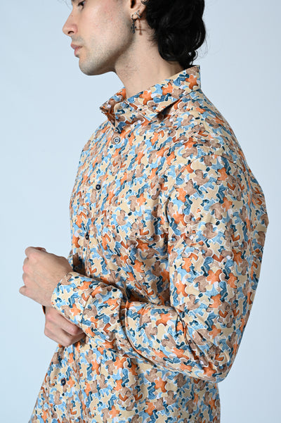 CAMICIA COTONE IN FANTASIA