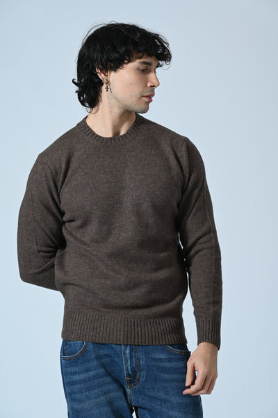 MAGLIA GIROCOLLO TINTA UNITA