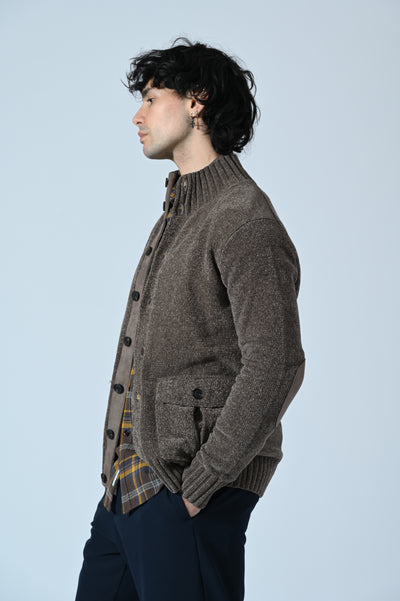 MAGLIA A GIUBBOTTO IN CINIGLIA