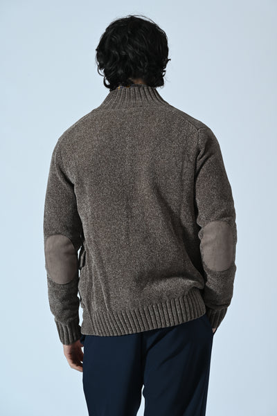 MAGLIA A GIUBBOTTO IN CINIGLIA