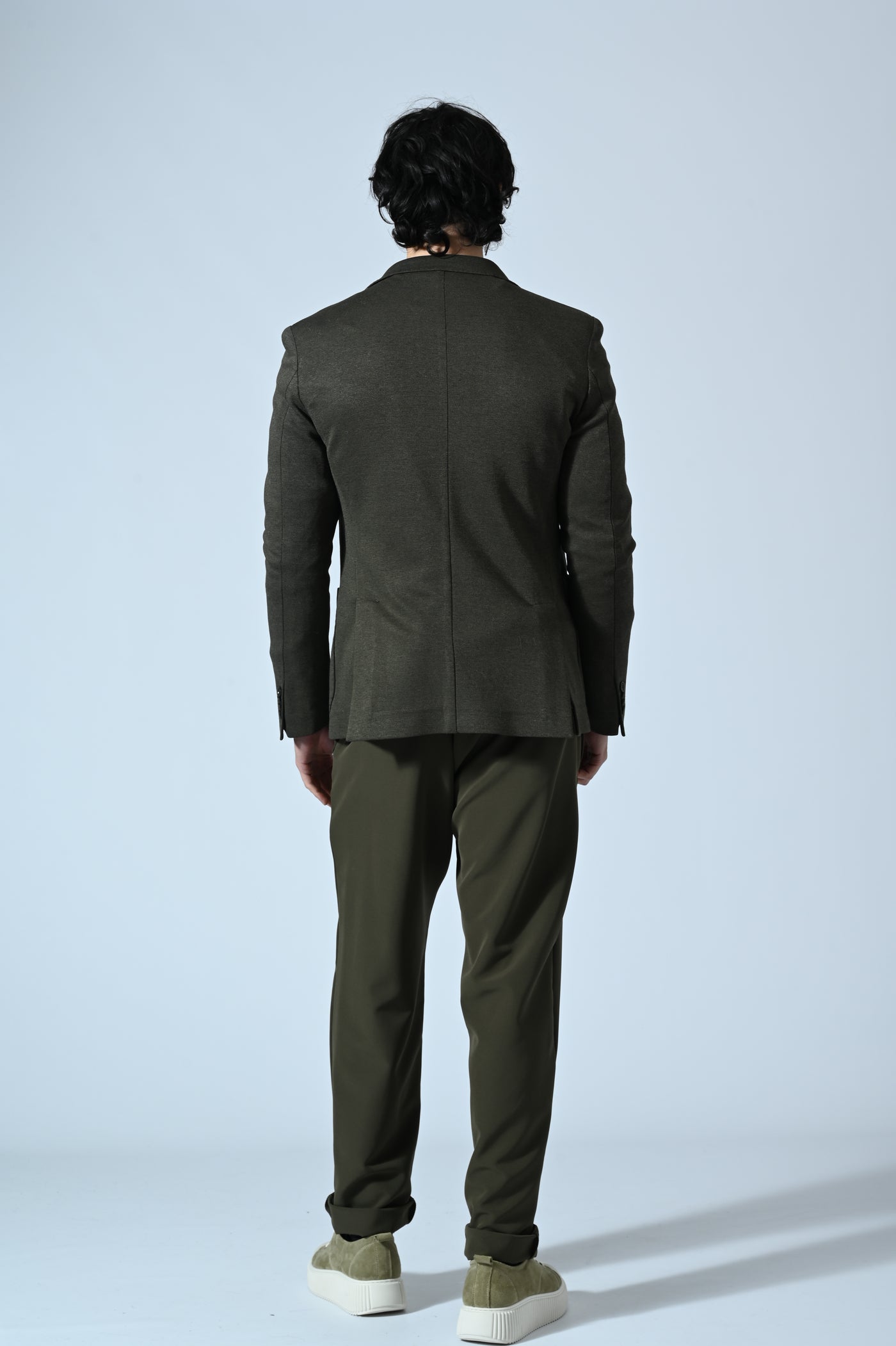 BLAZER MELANGE CON IMPUNTURE