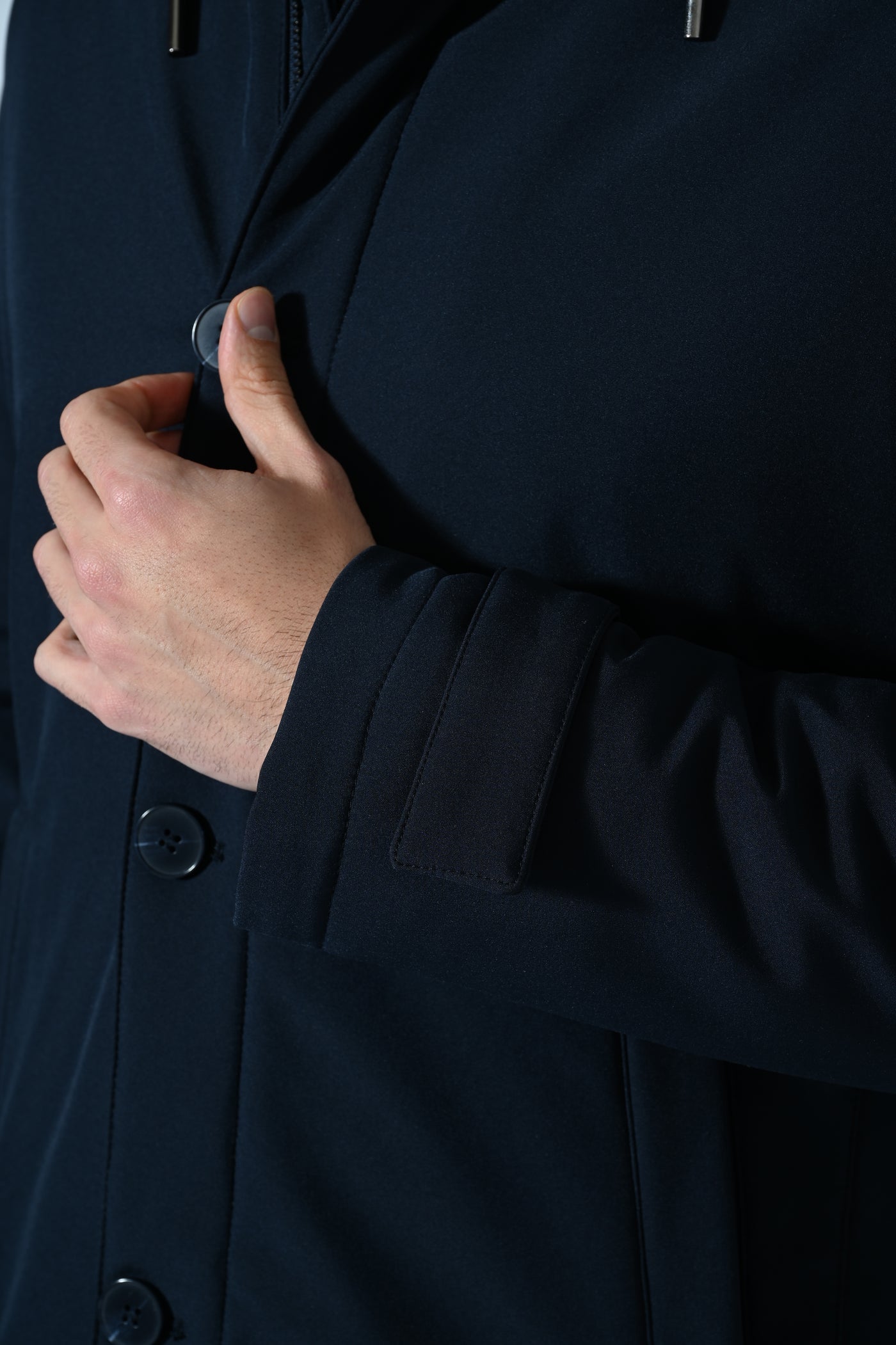 GIACCONE CON PETTORINA E CAPPUCCIO REMOVIBILI