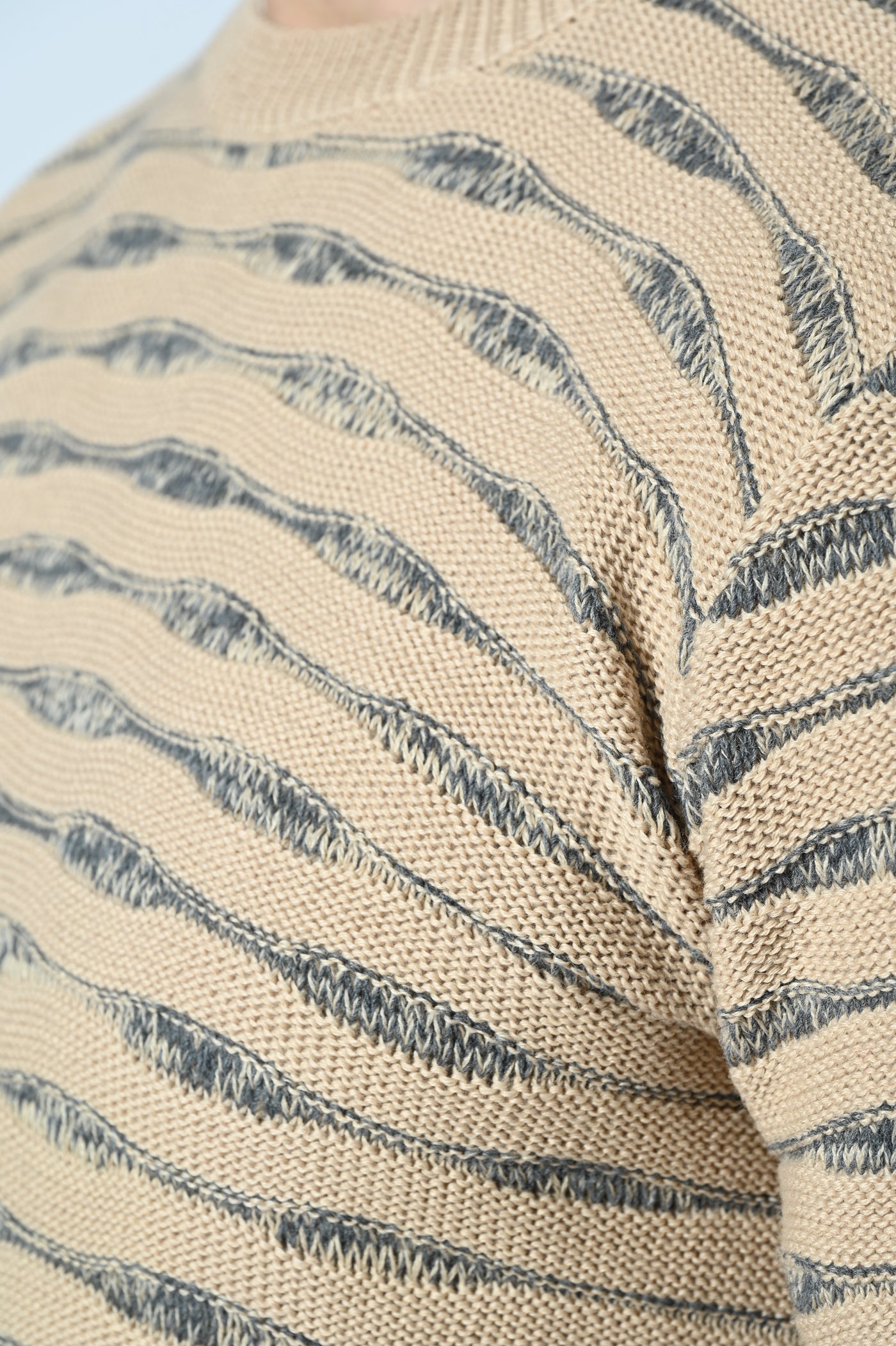 MAGLIA GIROCOLLO BICOLORE