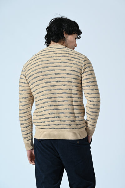 MAGLIA GIROCOLLO BICOLORE