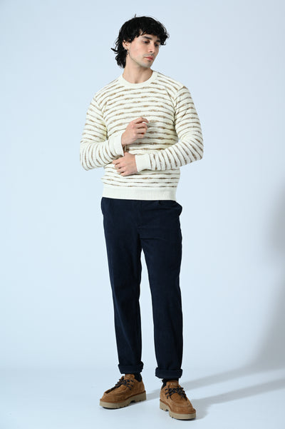 MAGLIA GIROCOLLO BICOLORE