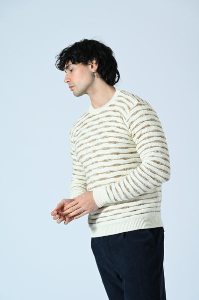 MAGLIA GIROCOLLO BICOLORE