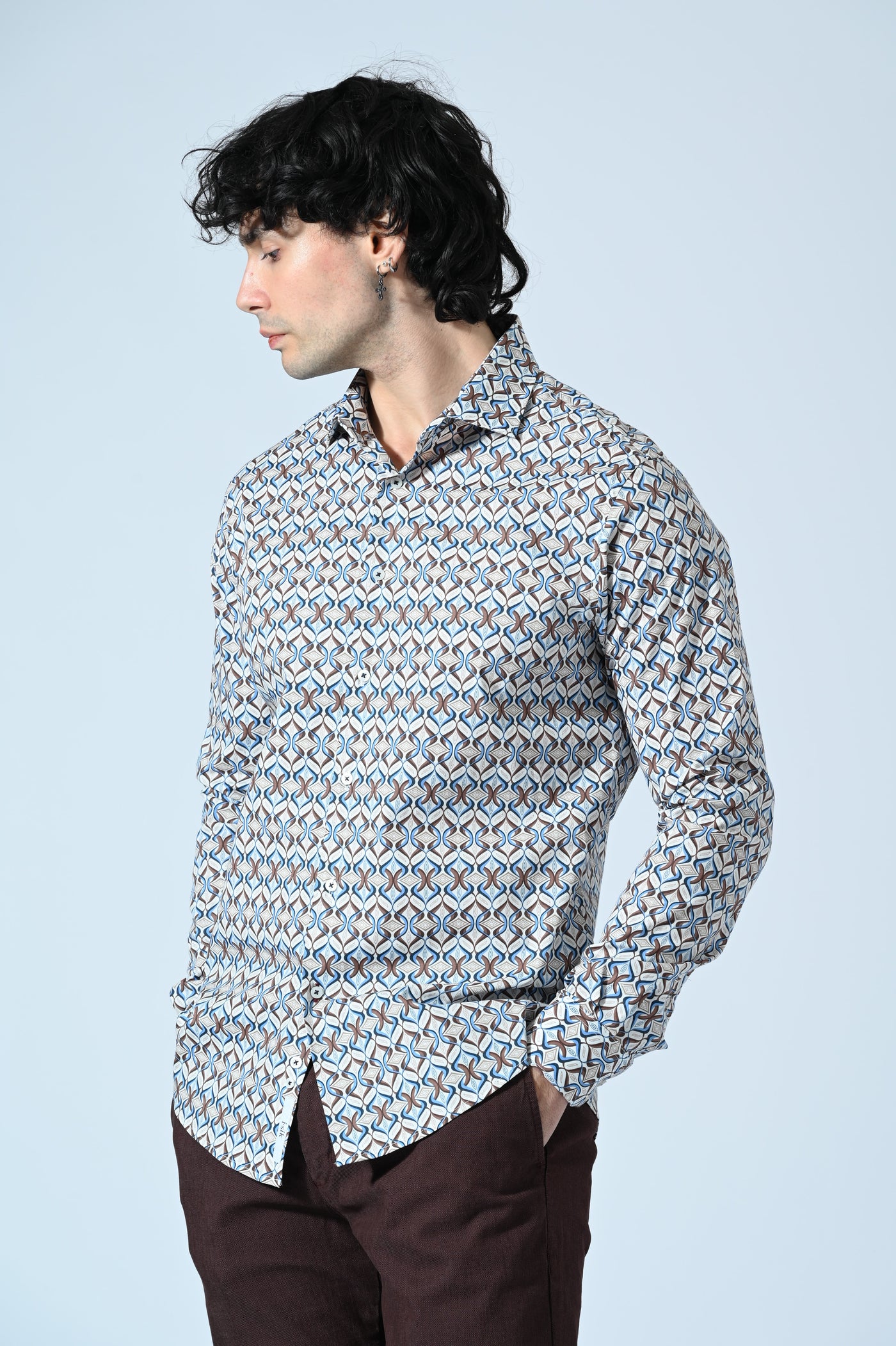 CAMICIA COTONE IN FANTASIA