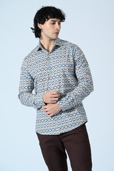 CAMICIA COTONE IN FANTASIA