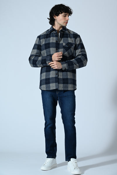 OVERSHIRT TRAPUNTATA CHECK