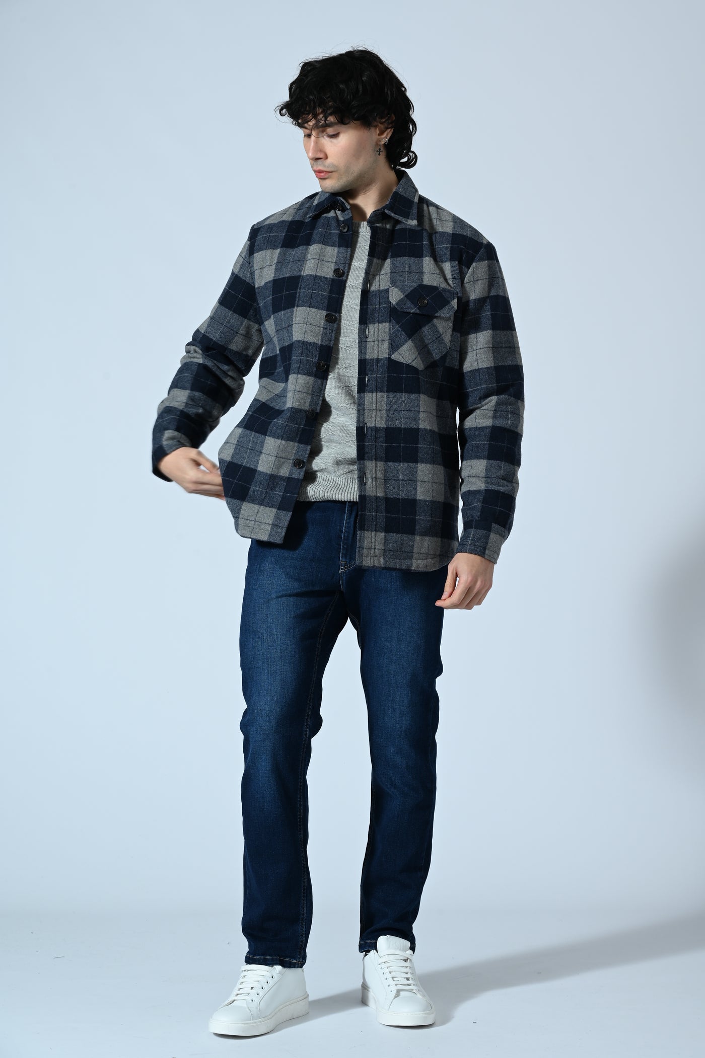 OVERSHIRT TRAPUNTATA CHECK