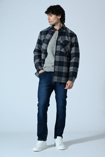 OVERSHIRT TRAPUNTATA CHECK