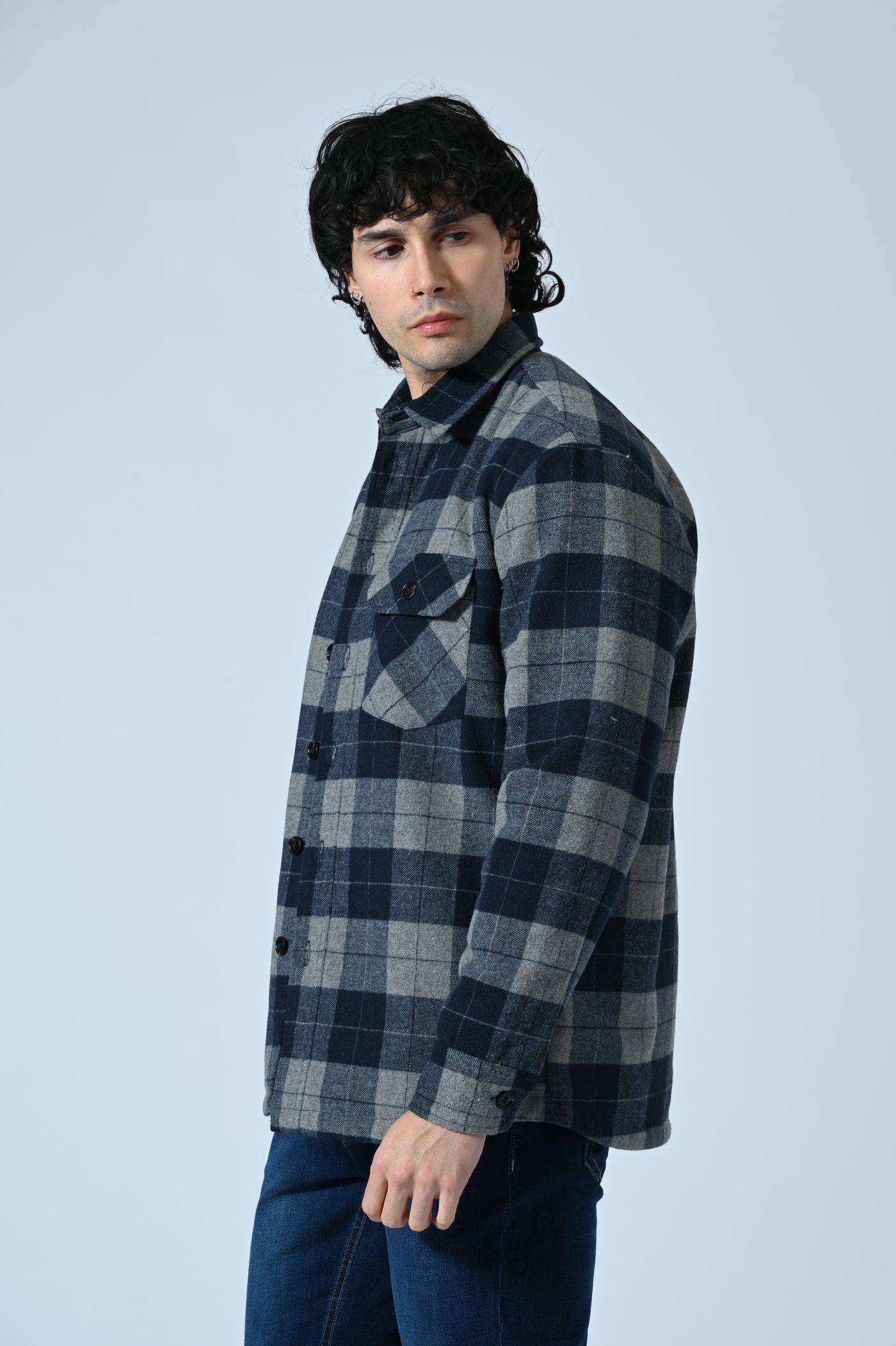 OVERSHIRT TRAPUNTATA CHECK