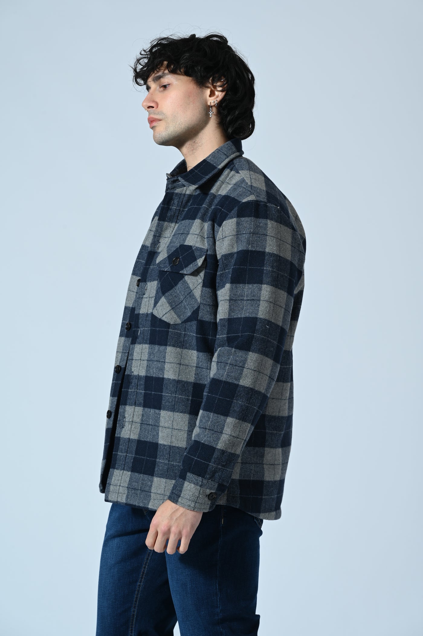OVERSHIRT TRAPUNTATA CHECK