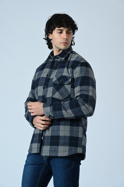 OVERSHIRT TRAPUNTATA CHECK