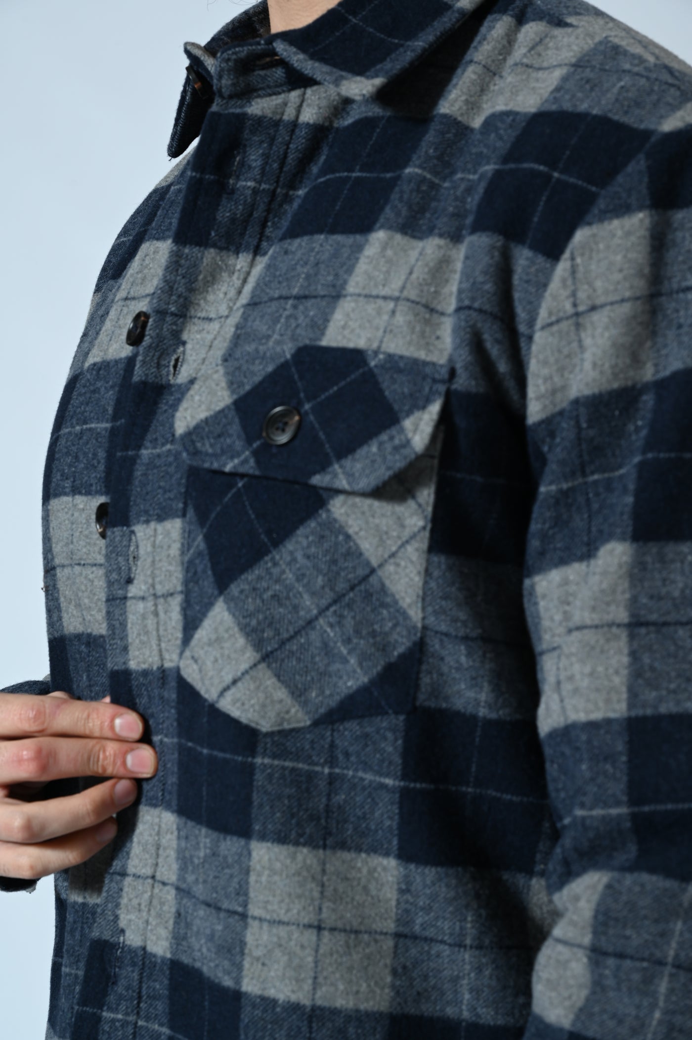 OVERSHIRT TRAPUNTATA CHECK