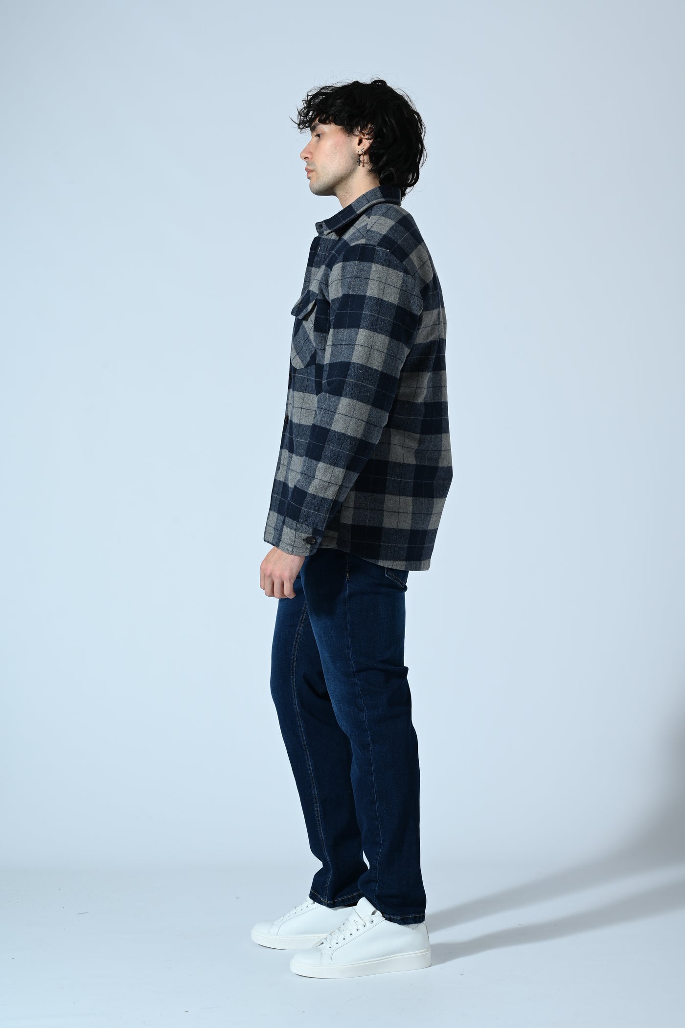 OVERSHIRT TRAPUNTATA CHECK