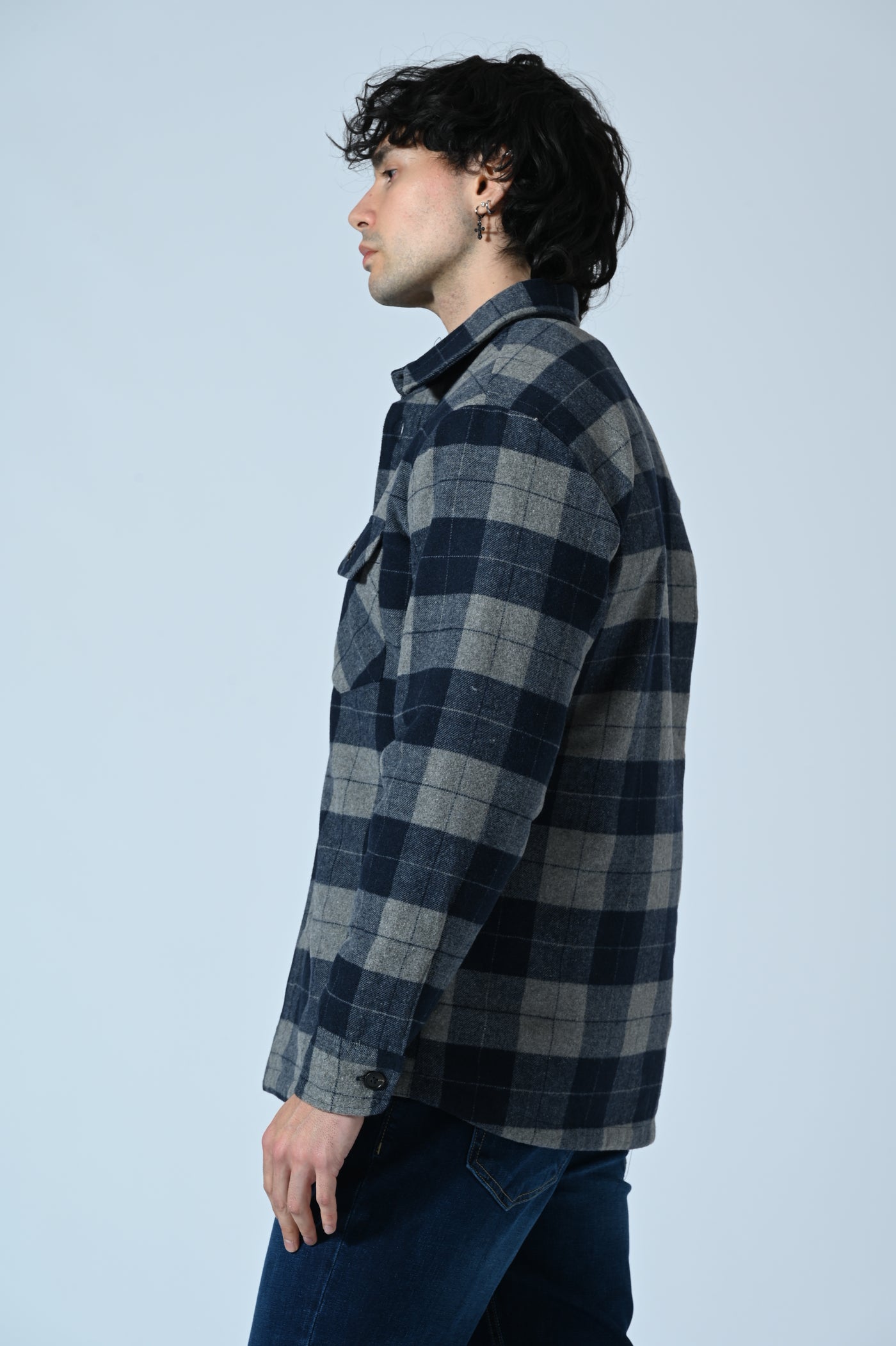 OVERSHIRT TRAPUNTATA CHECK