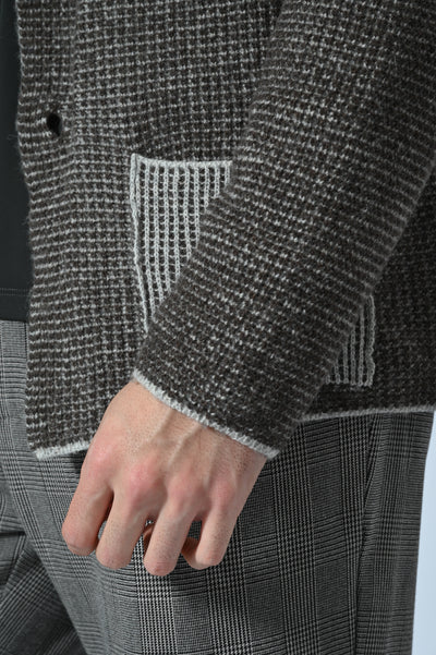 BLAZER IN MAGLIA BICOLORE