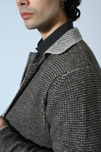 BLAZER IN MAGLIA BICOLORE